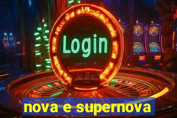 nova e supernova