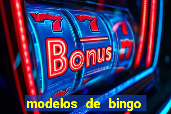 modelos de bingo para imprimir