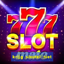 krijg sleutel niet uit slot