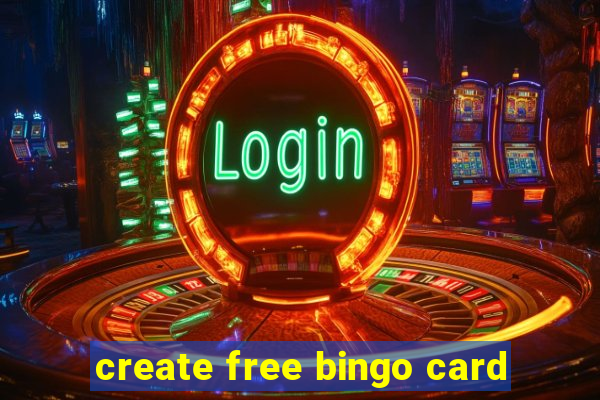 create free bingo card