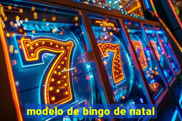 modelo de bingo de natal