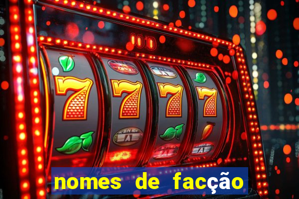 nomes de facção para jogo