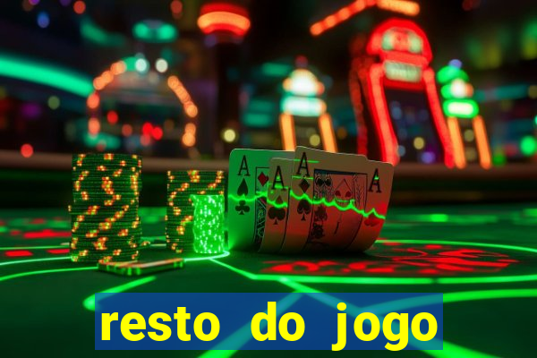 resto do jogo placar atual