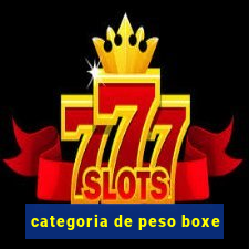 categoria de peso boxe