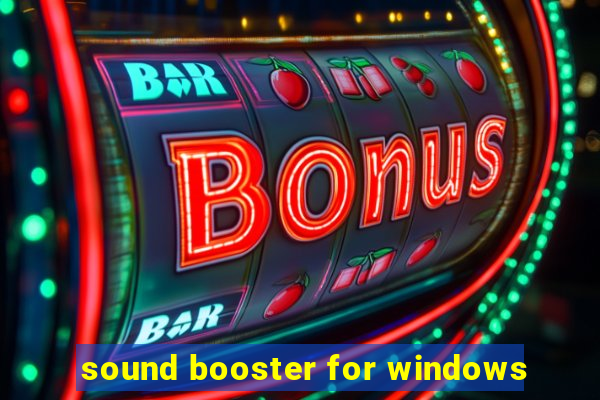 sound booster for windows