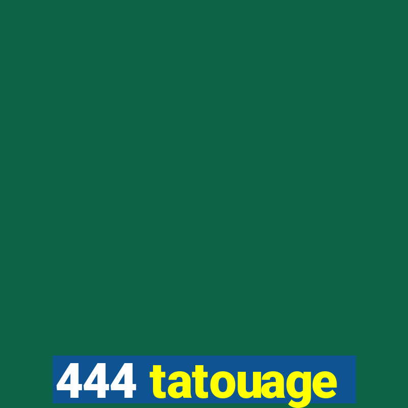 444 tatouage