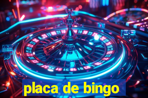 placa de bingo