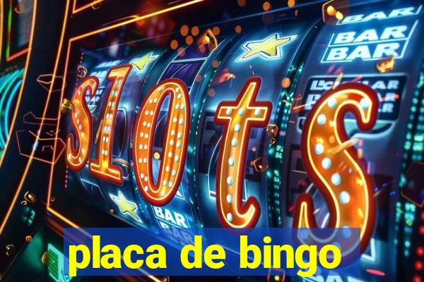 placa de bingo