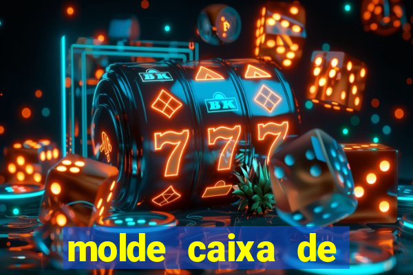 molde caixa de baralho png