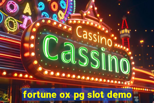 fortune ox pg slot demo