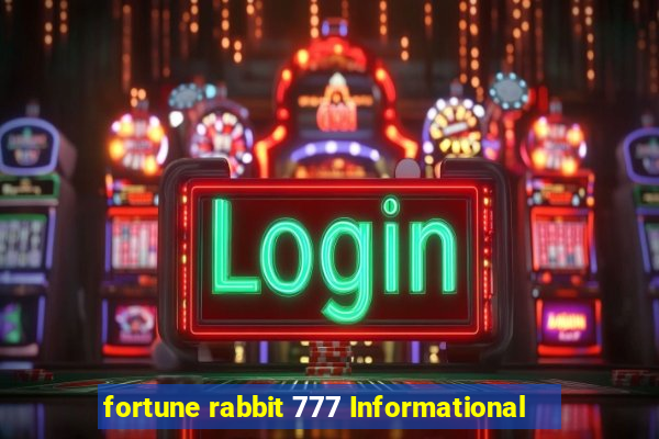 fortune rabbit 777 Informational