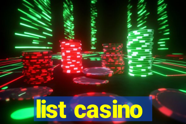 list casino