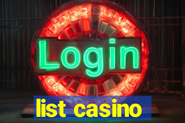 list casino