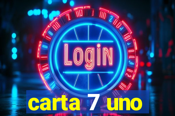 carta 7 uno