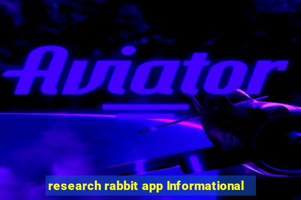 research rabbit app Informational