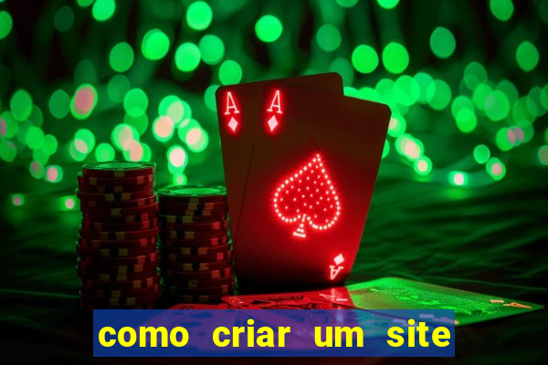 como criar um site de jogos