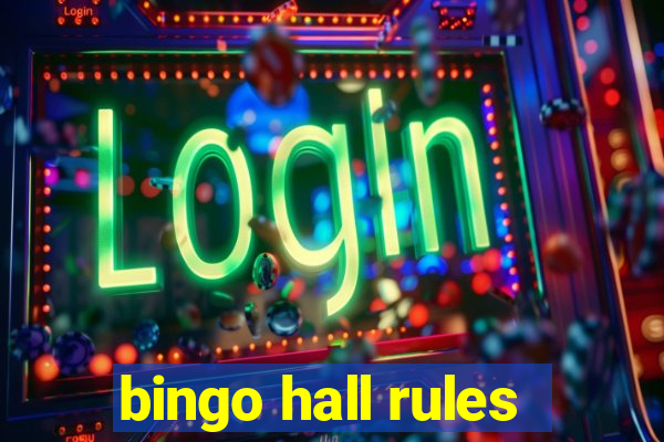 bingo hall rules