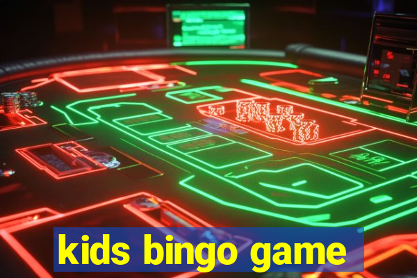 kids bingo game