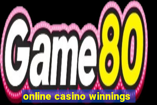 online casino winnings