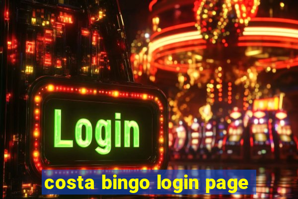 costa bingo login page