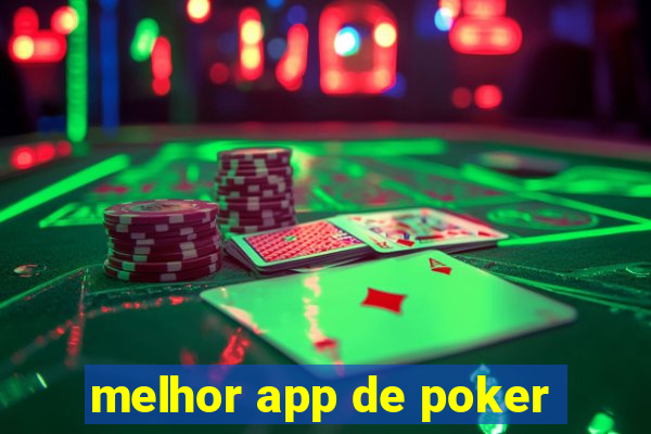 melhor app de poker