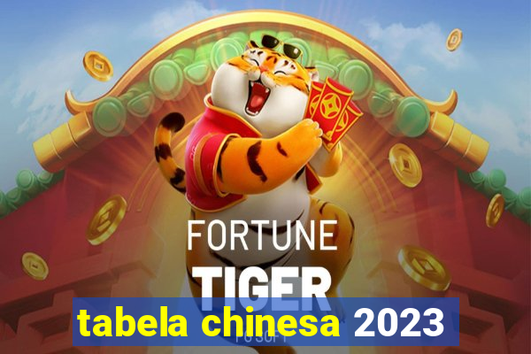 tabela chinesa 2023