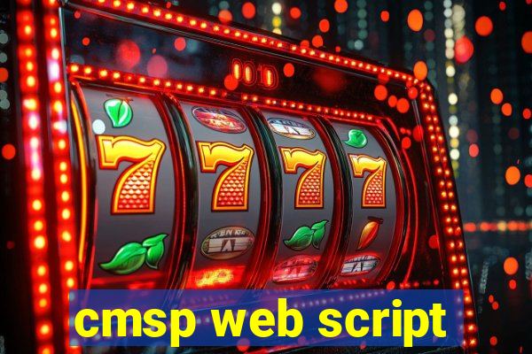 cmsp web script