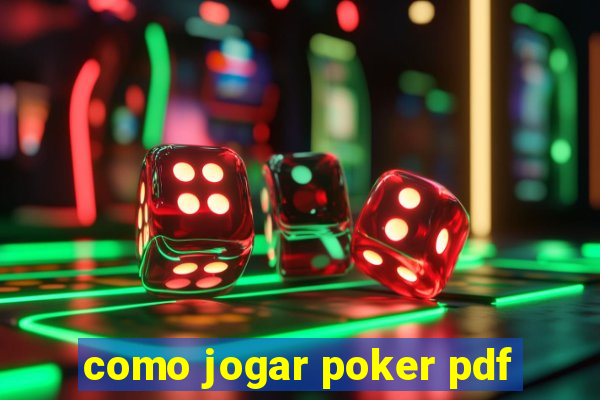 como jogar poker pdf