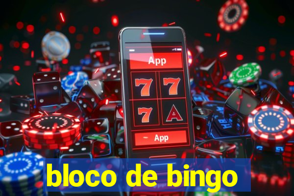 bloco de bingo