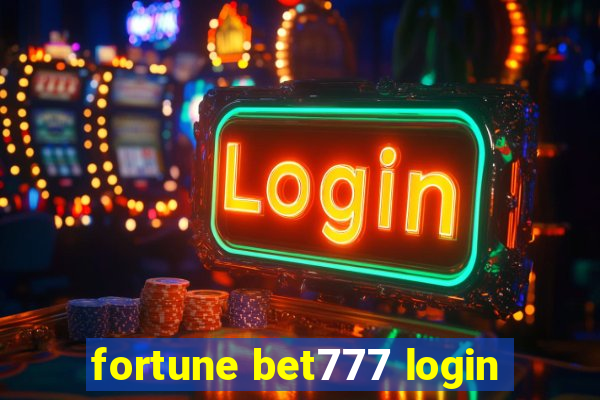 fortune bet777 login