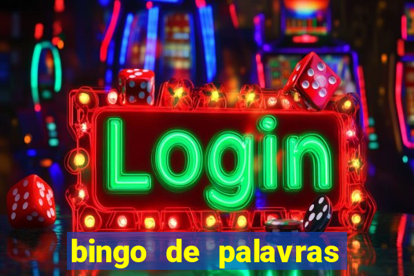 bingo de palavras para o 4 ano