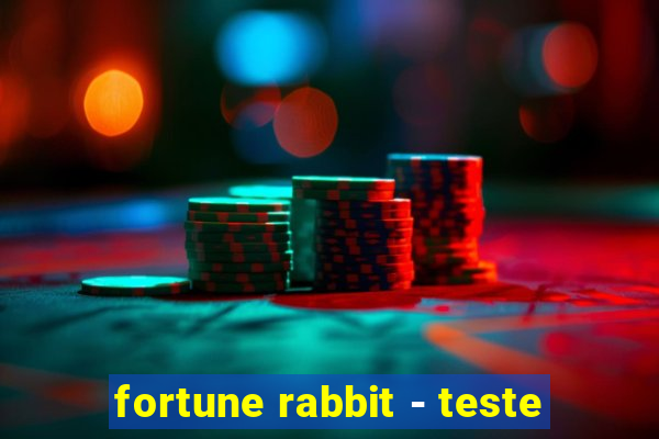 fortune rabbit - teste