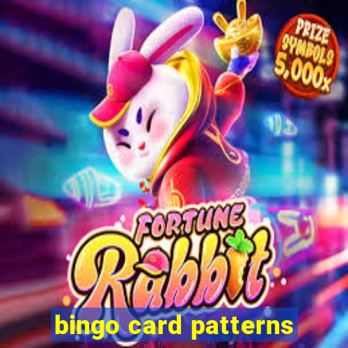 bingo card patterns