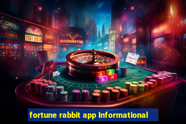 fortune rabbit app Informational