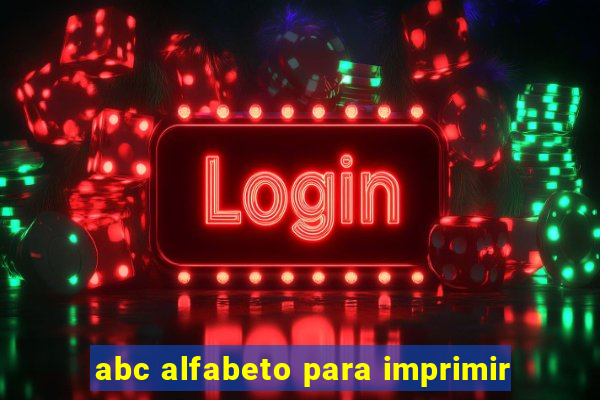 abc alfabeto para imprimir