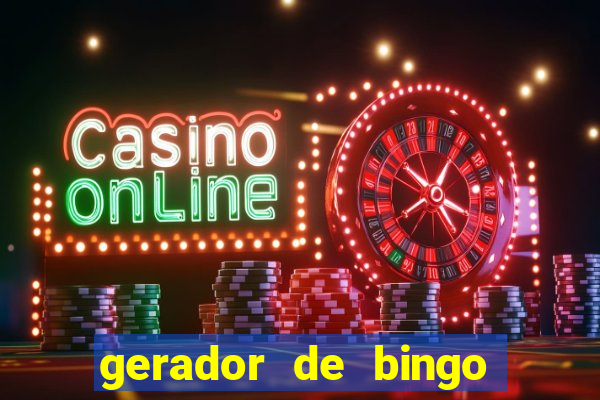 gerador de bingo de palavras