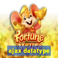 ajax datatype