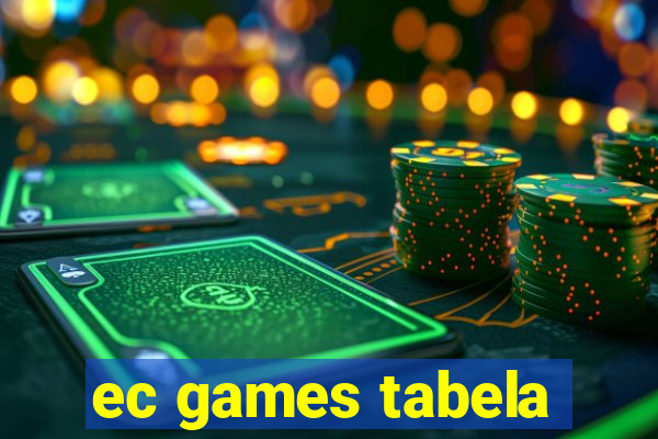 ec games tabela