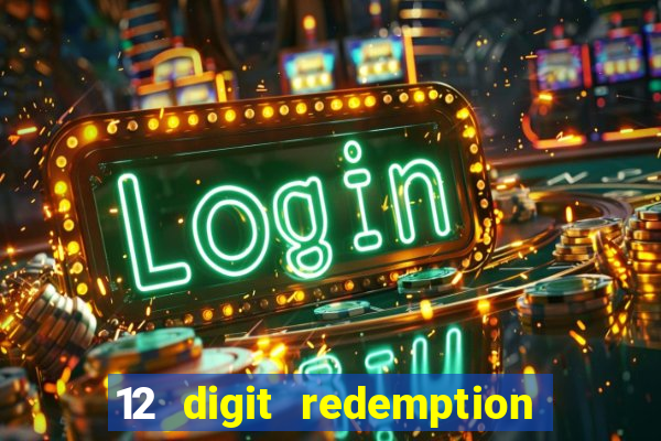 12 digit redemption code for golden hearts casino