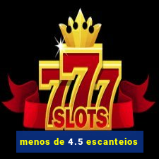 menos de 4.5 escanteios