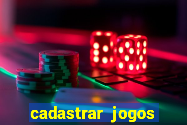 cadastrar jogos online caixa