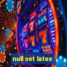 null set latex