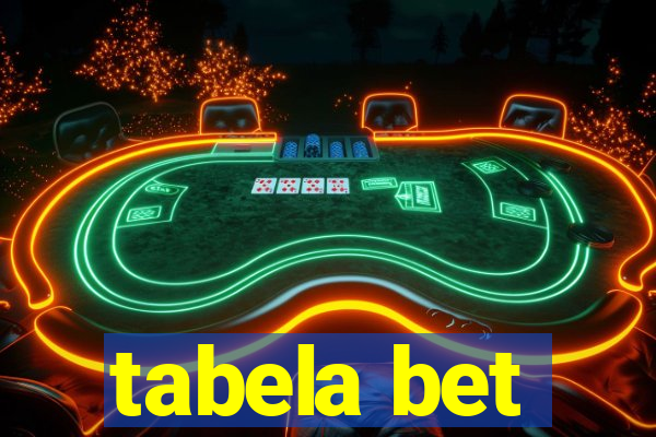 tabela bet