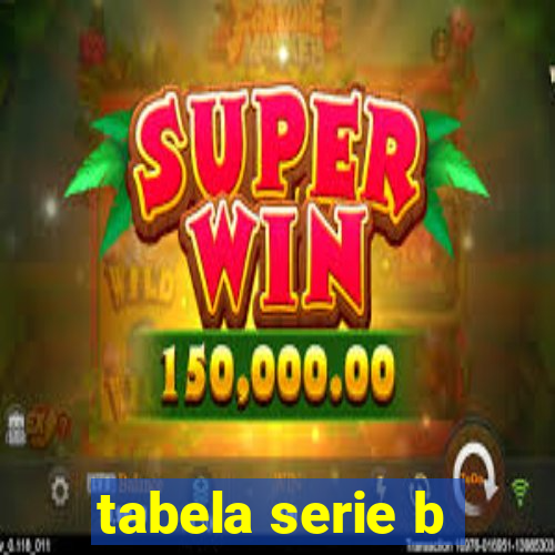 tabela serie b