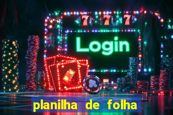 planilha de folha de pagamento