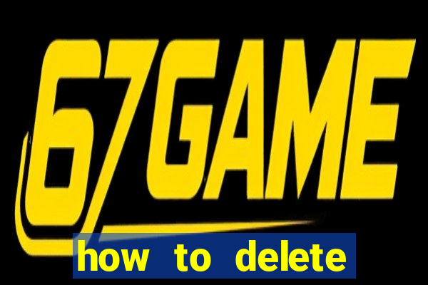 how to delete account in bingo plus