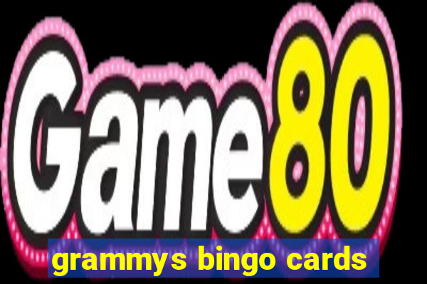 grammys bingo cards