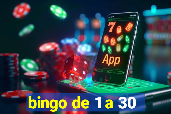 bingo de 1 a 30