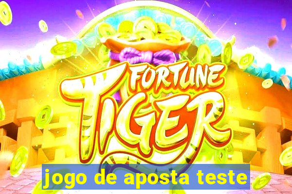 jogo de aposta teste