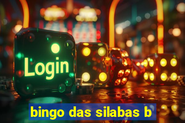 bingo das silabas b